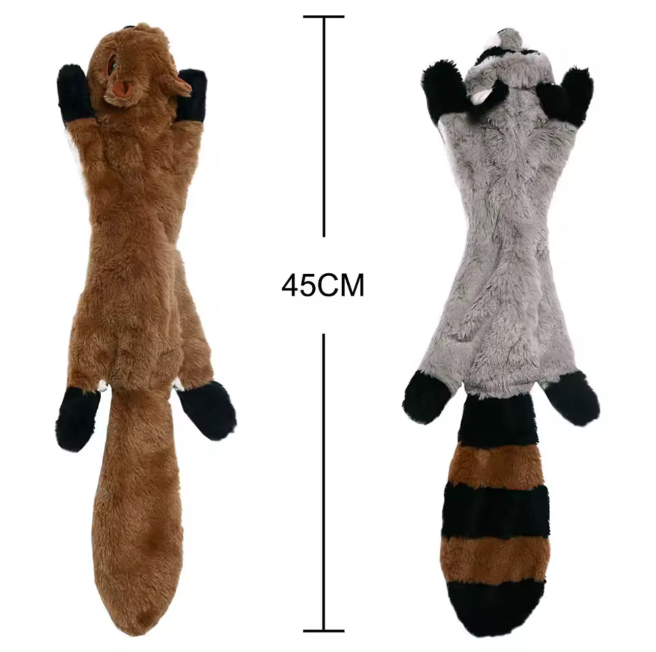 Funny Simulated Animal No Stuffing Dog Toy with Squeakers Durable Stuffingless Plush Squeaky Dog Chew Toy Crinkle Pet Squeak Toy