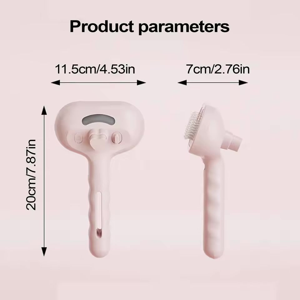 Spray Cat Brush for Shedding Hair Steamy Water Brush for Cats and Dogs Pet Hair Removal Comb with Water Tank and Release Button