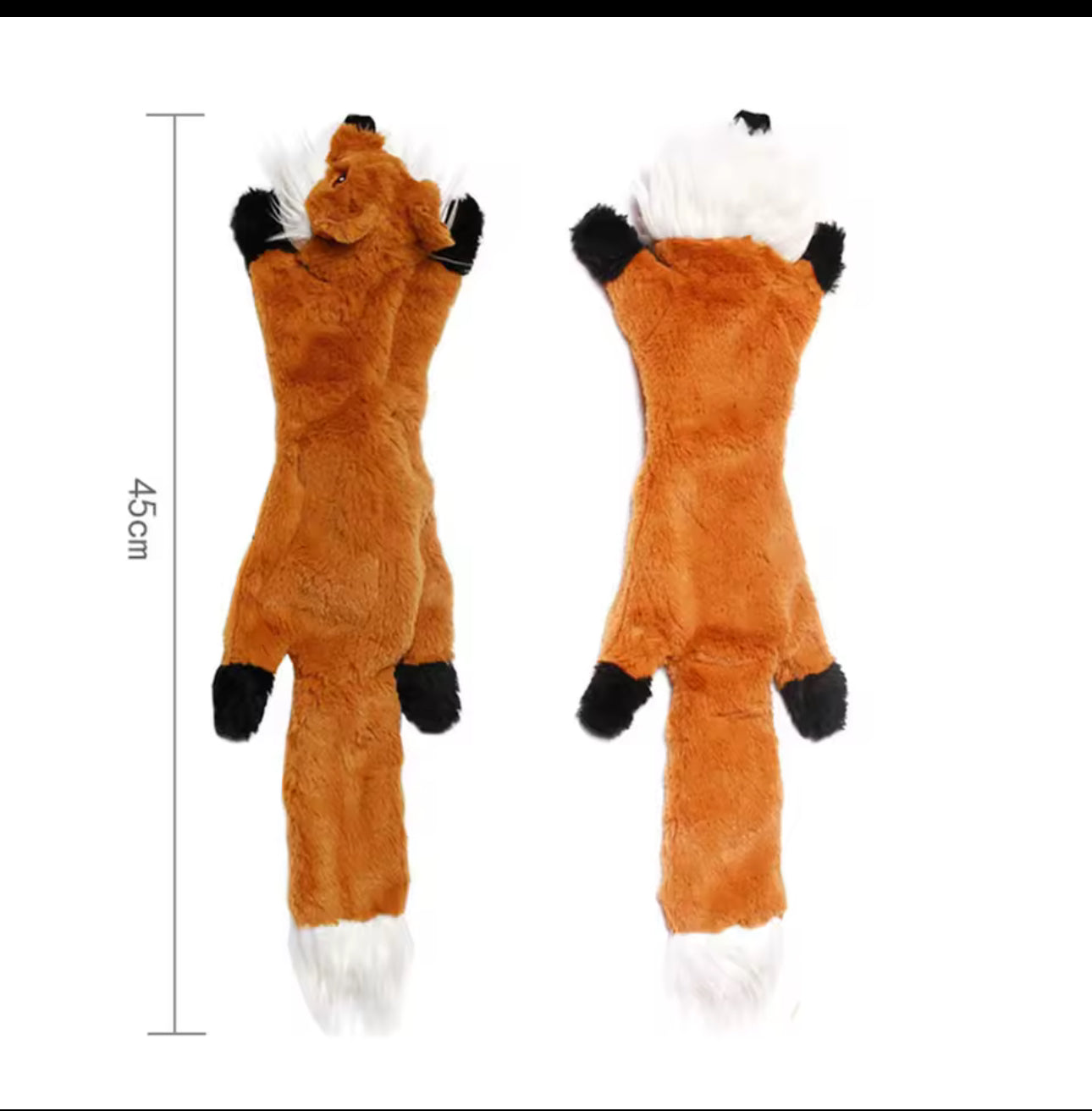 Funny Simulated Animal No Stuffing Dog Toy with Squeakers Durable Stuffingless Plush Squeaky Dog Chew Toy Crinkle Pet Squeak Toy