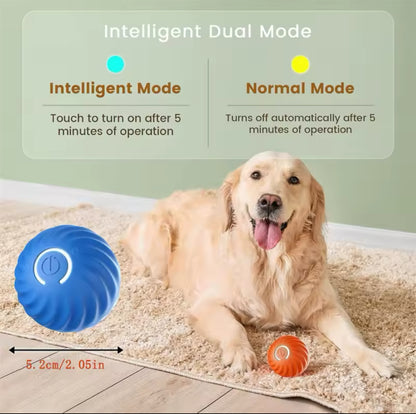 Dog Toy Ball Automatic Moving Bouncing Rolling Ball USB Smart puppy Interactive Dog Chew Toy Ball