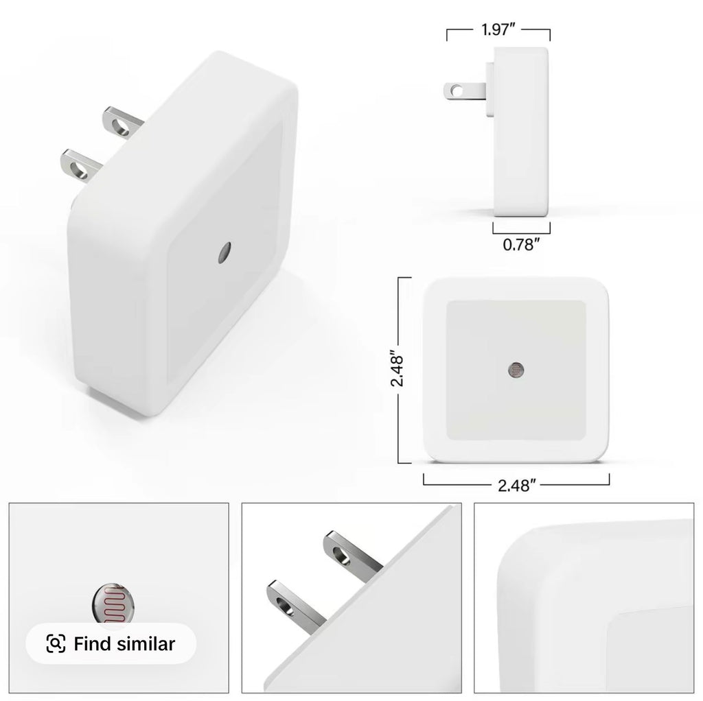 6 PCS LED Night Lights, Plug And Play Design Portable Night Lights, Auto Sensor Switch, Hallway Bedroom Night Lights Home Decor