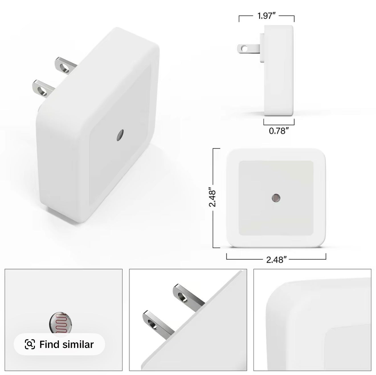 6 PCS LED Night Lights, Plug And Play Design Portable Night Lights, Auto Sensor Switch, Hallway Bedroom Night Lights Home Decor