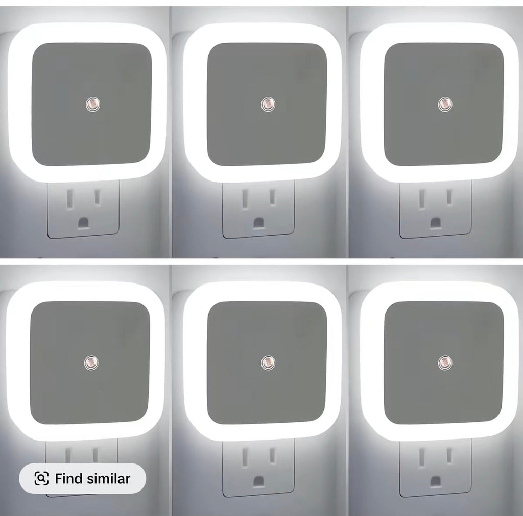 6 PCS LED Night Lights, Plug And Play Design Portable Night Lights, Auto Sensor Switch, Hallway Bedroom Night Lights Home Decor