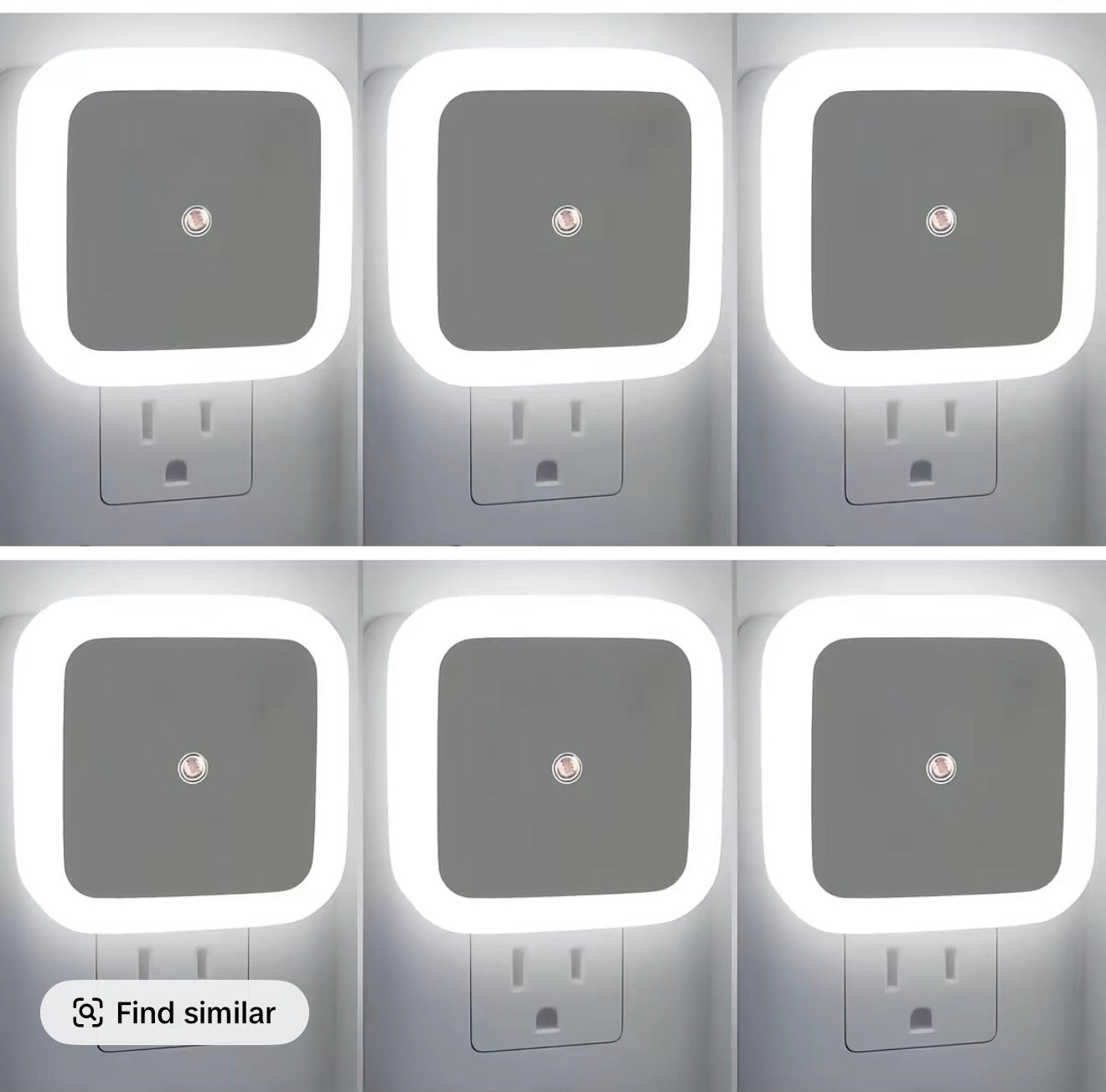 6 PCS LED Night Lights, Plug And Play Design Portable Night Lights, Auto Sensor Switch, Hallway Bedroom Night Lights Home Decor