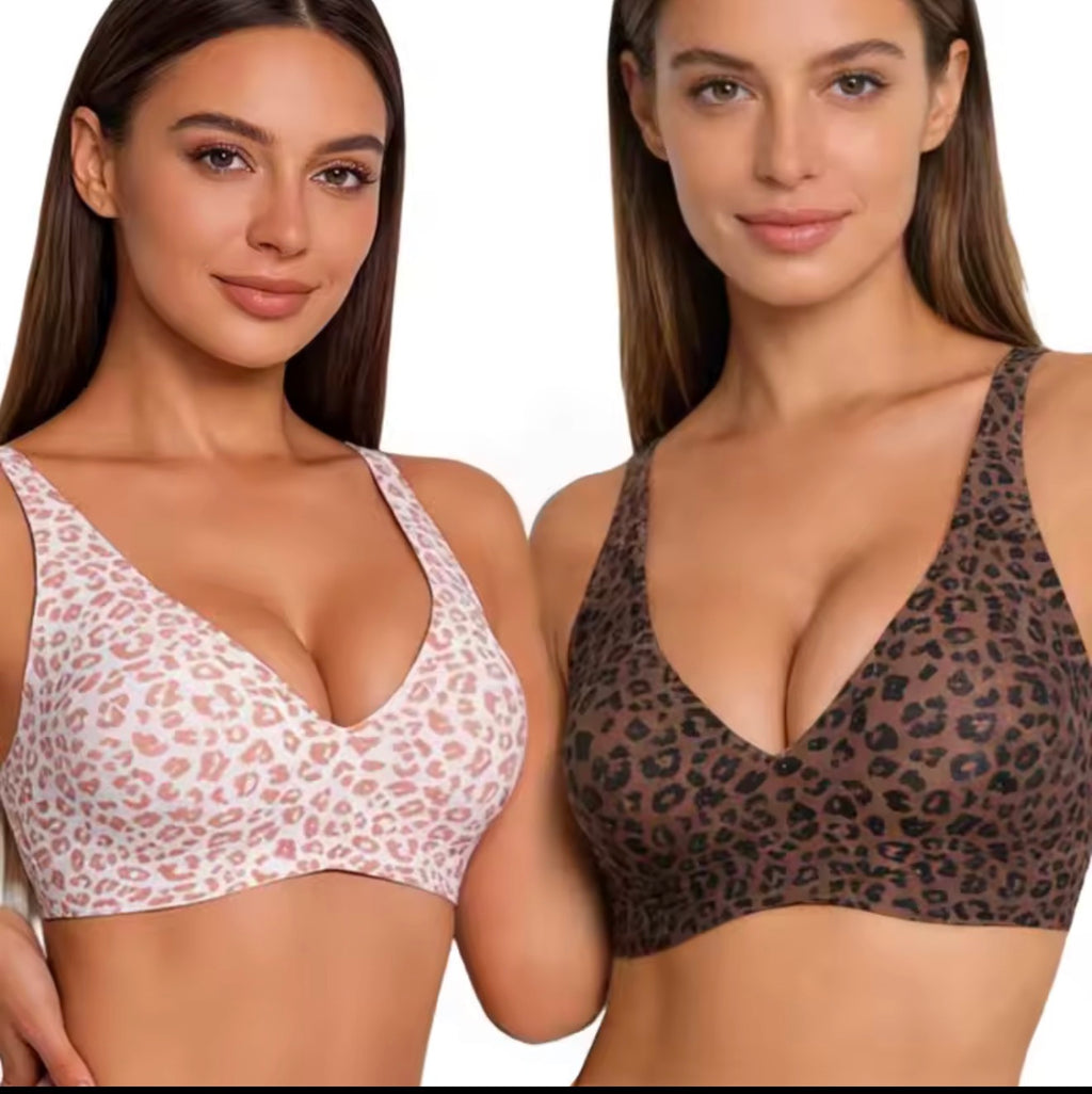 Jelly Wireless Womens Comfortable Wireless Bras Push Up Bralettes Seamless Tshirts Bras Deep V Everyday Bras